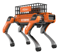 輔助運輸四足機器狗（40kg超級大狗，第6代，高強度載物框+伴隨功能+自探索式導航系統+自組網+云管理平臺）