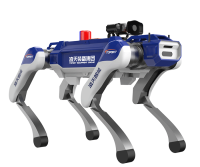 治安巡邏四足機器狗 （40kg超級大狗，第7代，集成一體式遙控器+對講照明+警示燈+自主跟隨）